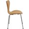 Silla Series Seven modelo 3107 de cuero de Arne Jacobsen para Fritz Hansen, década de 2000, Imagen 2