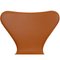 Sedia nr. 3107 della serie Seven in pelle marrone di Arne Jacobsen per Fritz Hansen, inizio XXI secolo, Immagine 6