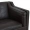 Model 2212 2-Seater Sofa in Dark Brown Leather by Børge Mogensen, 2000s 16