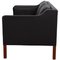 Model 2212 2-Seater Sofa in Dark Brown Leather by Børge Mogensen, 2000s 8