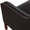 Model 2212 2-Seater Sofa in Dark Brown Leather by Børge Mogensen, 2000s 10