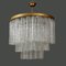 Mid-Century Italian Murano Chandelier from Venini, 1960s, Image 1