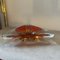 Large Modernist Red Sommerso Murano Glass Triangular Ashtray attributed to Seguso, 1960s 10