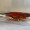 Large Modernist Red Sommerso Murano Glass Triangular Ashtray attributed to Seguso, 1960s, Image 9