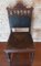 Castilian Chair in Leather and Wood, Image 1