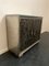 Credenza in Glossy Metal Leafs, 1980s 9