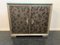 Credenza in Glossy Metal Leafs, 1980s, Image 1