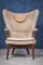 Danish Modern Wool and Teak Lounge Chair, 1960s 3