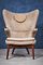 Danish Modern Wool and Teak Lounge Chair, 1960s, Image 3