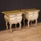 Venetian Style Lacquered Bedside Tables, 1950, Set of 2 1