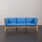 Dänisches tiefblaues Mid-Century 3-Sitzer Sofa von Stouby, 1980er 7