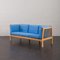 Dänisches tiefblaues Mid-Century 3-Sitzer Sofa von Stouby, 1980er 6
