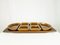 Italian Brown Glazed Ceramic Appetizer Dishes by F. Bettonica for Gabbianelli, 1965, Set of 5 5