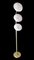 Space Age Floor Lamp in Brass and Murano Glass, 1960 3