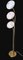 Space Age Stehlampe aus Messing & Muranoglas, 1960 5
