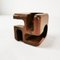 Mid-Century Teak Pipe Stands, 1960s, Set of 2, Image 11