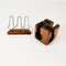 Mid-Century Teak Pipe Stands, 1960s, Set of 2, Image 3