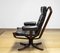 Dark Brown Leather Superstar Lounge Chairs attributed to Sigurd Ressell for Trygg, 1970s, Set of 2 7