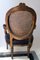 Louis XVI Style French Chair with Arms and Back in Vienna Straw, 1950 7