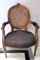 Louis XVI Style French Chair with Arms and Back in Vienna Straw, 1950, Image 6