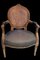 Louis XVI Style French Chair with Arms and Back in Vienna Straw, 1950 4