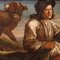 Artista lombardo, Il pastore con i suoi cani, 1660, Olio su tela, In cornice, Immagine 15