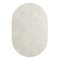 Tapis Oval Ivory #01 Modern Minimal Oval Shape Hand-getufteter Teppich von TAPIS Studio 1