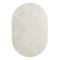 Tapis Oval Ivory #01 Modern Minimal Oval Shape Hand-Tufted Rug by TAPIS Studio 1