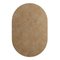 Tapis Oval Caramel #03 Modern Minimal Oval Shape Hand-Tufted Rug by TAPIS Studio 1