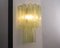 Lámpara de pared italiana grande de cristal de Murano verde, años 90, Imagen 7