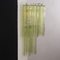 Lámpara de pared italiana grande de cristal de Murano verde, años 90, Imagen 3