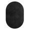 Tapis Oval Noir #05 Moderne Minimal Oval Shape Touffeté à la Main par TAPIS Studio 1