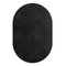 Tapis Oval Schwarz #05 Modern Minimal Oval Shape Hand-getufteter Teppich von TAPIS Studio 1