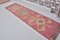 Alfombra de pasillo Oushak bohemia colorida, años 60, Imagen 9