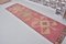 Bohemian Colourful Oushak Runner Rug, 1960s, Image 9