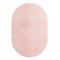 Tapis Oval Baby Rose #06 Modern Minimal Oval Shape Hand-getufteter Teppich von TAPIS Studio 1