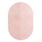 Tapis Oval Baby Rose #06 Modern Minimal Oval Shape Hand-Tufted Rug by TAPIS Studio 1