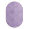 Tapis Oval Lavanda #08 Modern Minimal Oval Shape Hand-Tufted Rug by TAPIS Studio 1