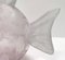 Pesce postmoderno in vetro scavo rosa, anni '80, Immagine 8