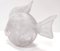 Figura posmoderna de pez Scavo de vidrio rosa, años 80, Imagen 7