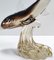 Large Vintage Brown and Amber Murano Glass Shark from Seguso, 1960s 8