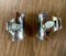 Vintage Chrome Wall Sconces, 1970s, Set of 2, Image 1