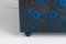 Sedia postmoderna blu con schienale alto, anni '80, Immagine 11