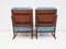 Wooden Lounge Chairs with Molded Plywood Backrest and Blue Upholstery, Set of 2 8