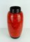Rot Lasierte Vintage Vase von Scheurich 3