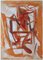 Giorgio Lo Fermo, Orange Abstract Composition, Oil on Canvas, 2021 1