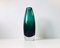 Turquoise Mid-Century Glass Vase by Tamara Aladin for Riihimaen Lasi Oy, 1960s, Immagine 1