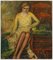 Antonio Feltrinelli, Dama, óleo sobre lienzo, años 30, Imagen 1