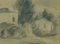 Ardengo Soffici, Landscape, Drawing in Pencil, 1930s 1