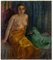 Antonio Feltrinelli, Sitting Model, Oil Painting, 1930s, Image 1